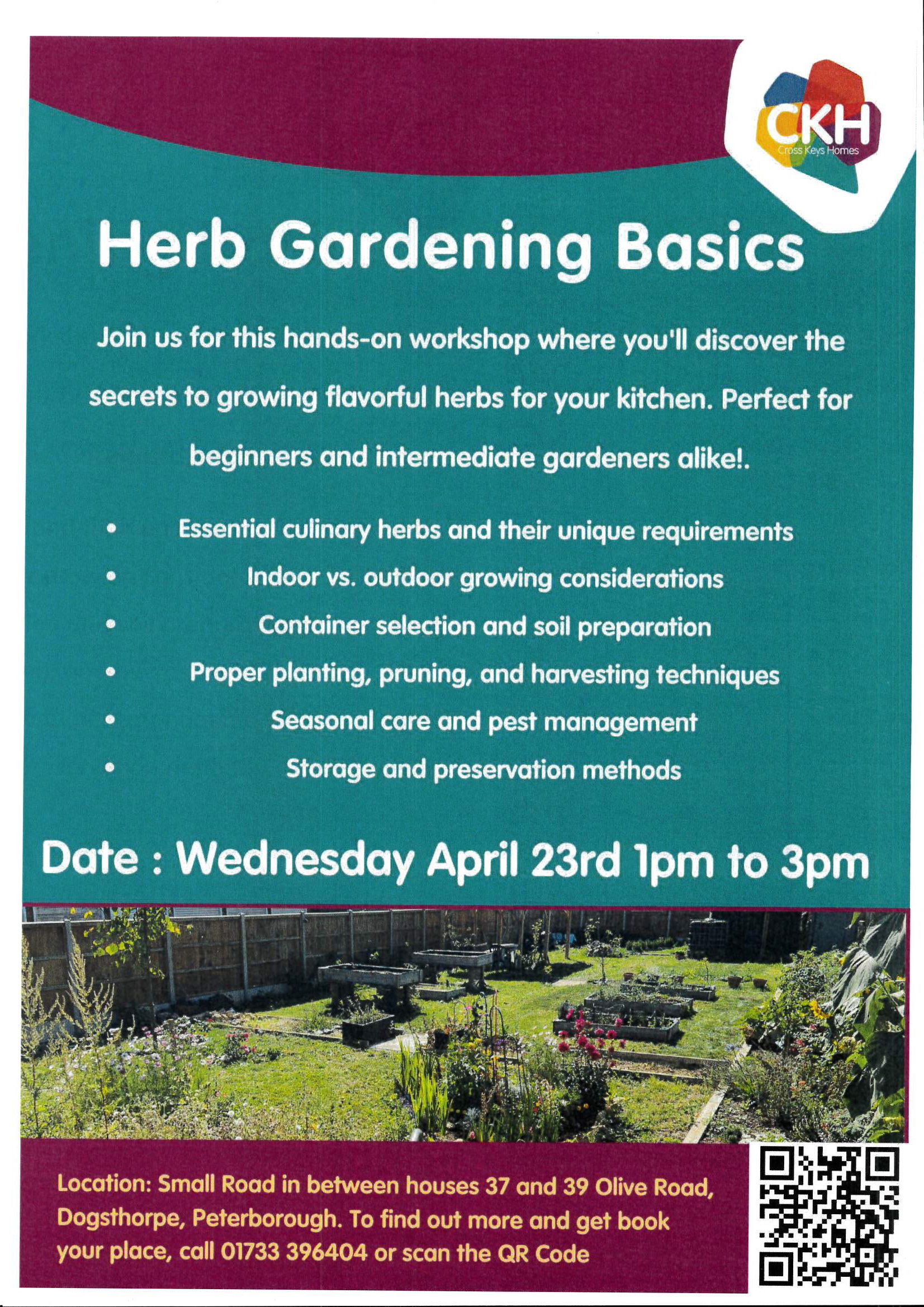 Image for event Herb Gardening Basics